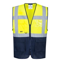 Hi-Vis dviejų spalvų MeshAir liemenė vadovams PORTWEST C377