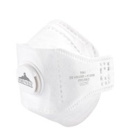 FFP3 Dolomite sulankstomas respiratorius su vožtuvu PORTWEST P391
