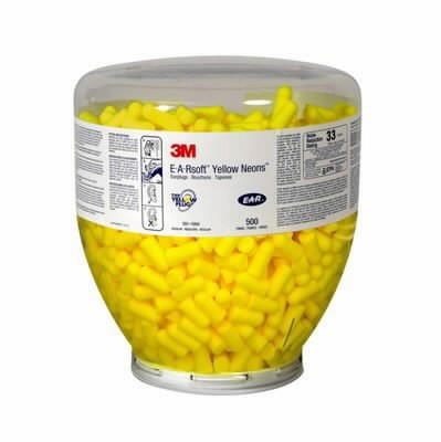 Ausų kištukai E-A-R Soft, geltoni neoniniai, 500 porų, plas, 3M
