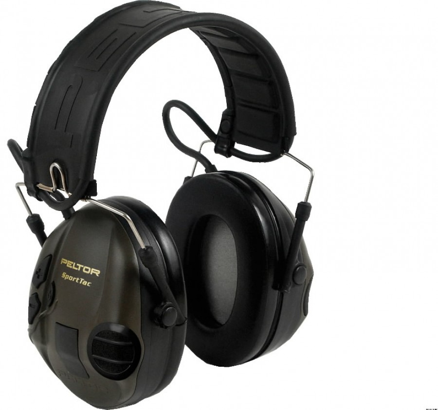 Apsauginės ausinės SportTac, oranžinės/žalios, 26 dB XH001650049, 3M