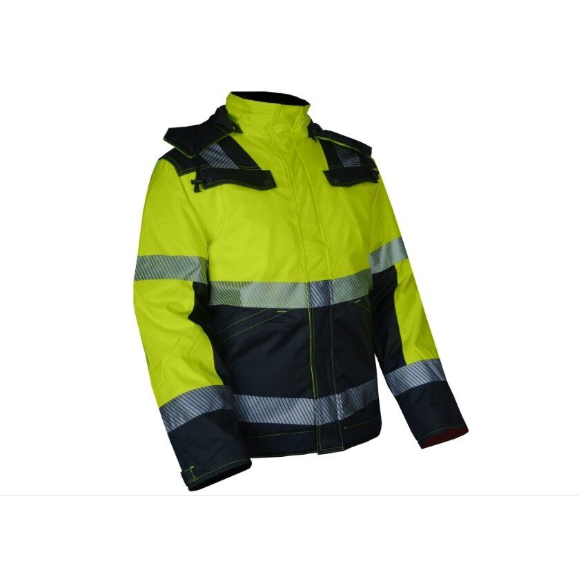 Signalinė pašiltinta darbo striukė(dydis 2XL)