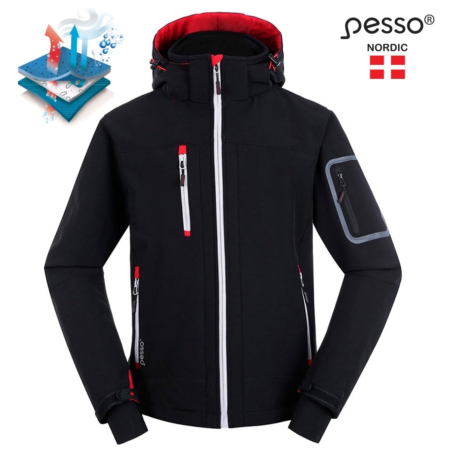 Striukė SoftShell Pesso Acropolis, juoda