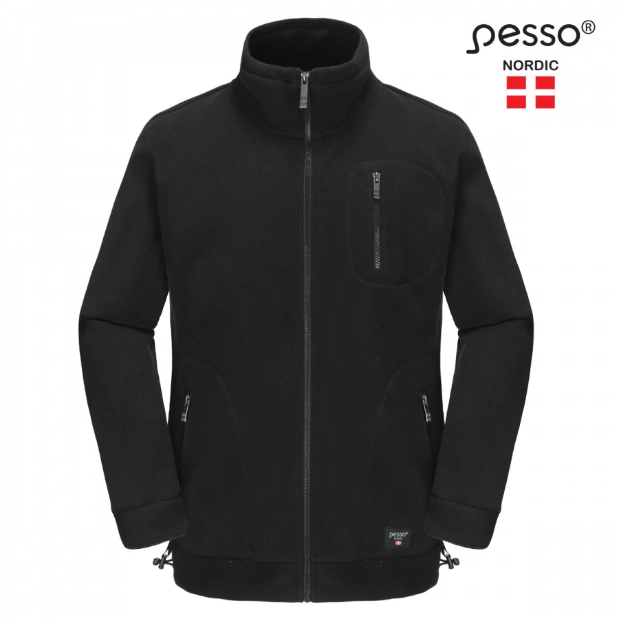 Fliso džemperis Pesso Fleece FMJN, juodas