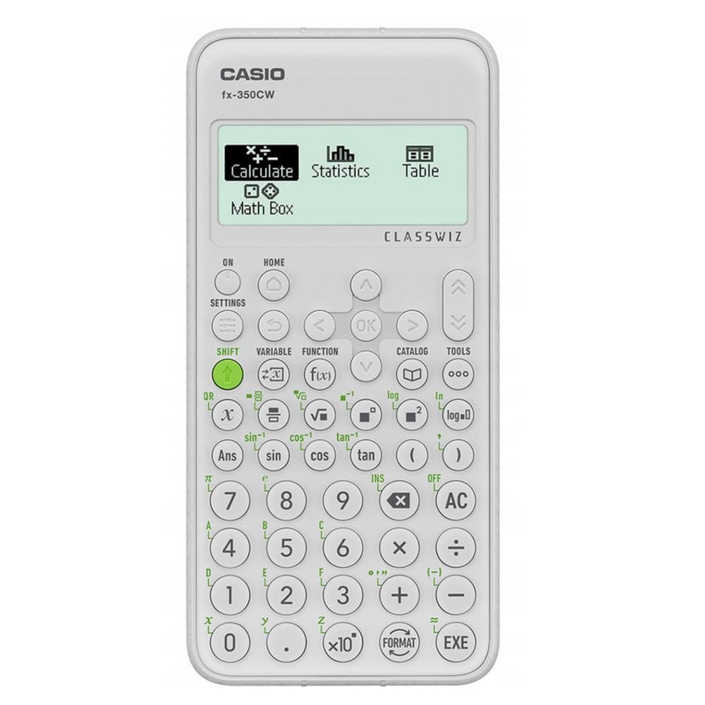 CASIO MOKSLINIS SKAIČIUOTUVAS FX-350CW DĖŽUTĖ