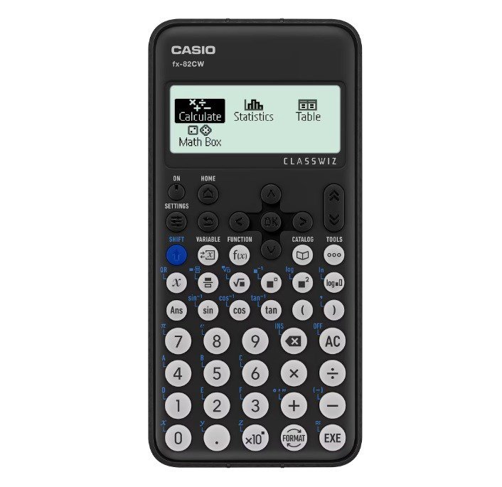 CASIO MOKSLINIS SKAIČIUOTUVAS FX-82CW DĖŽUTĖ