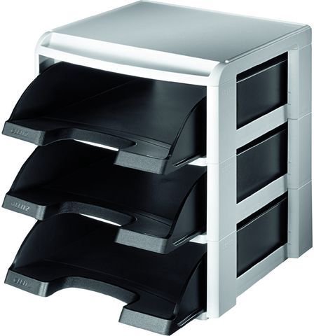 Leitz Module with three PLUS shelves, black (ES2522)