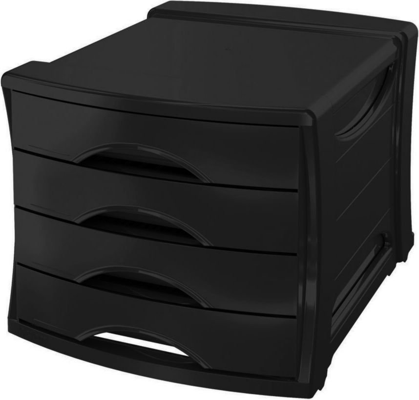 Esselte A container with 4 drawers EUROPOST VIVIDA Black (623761)