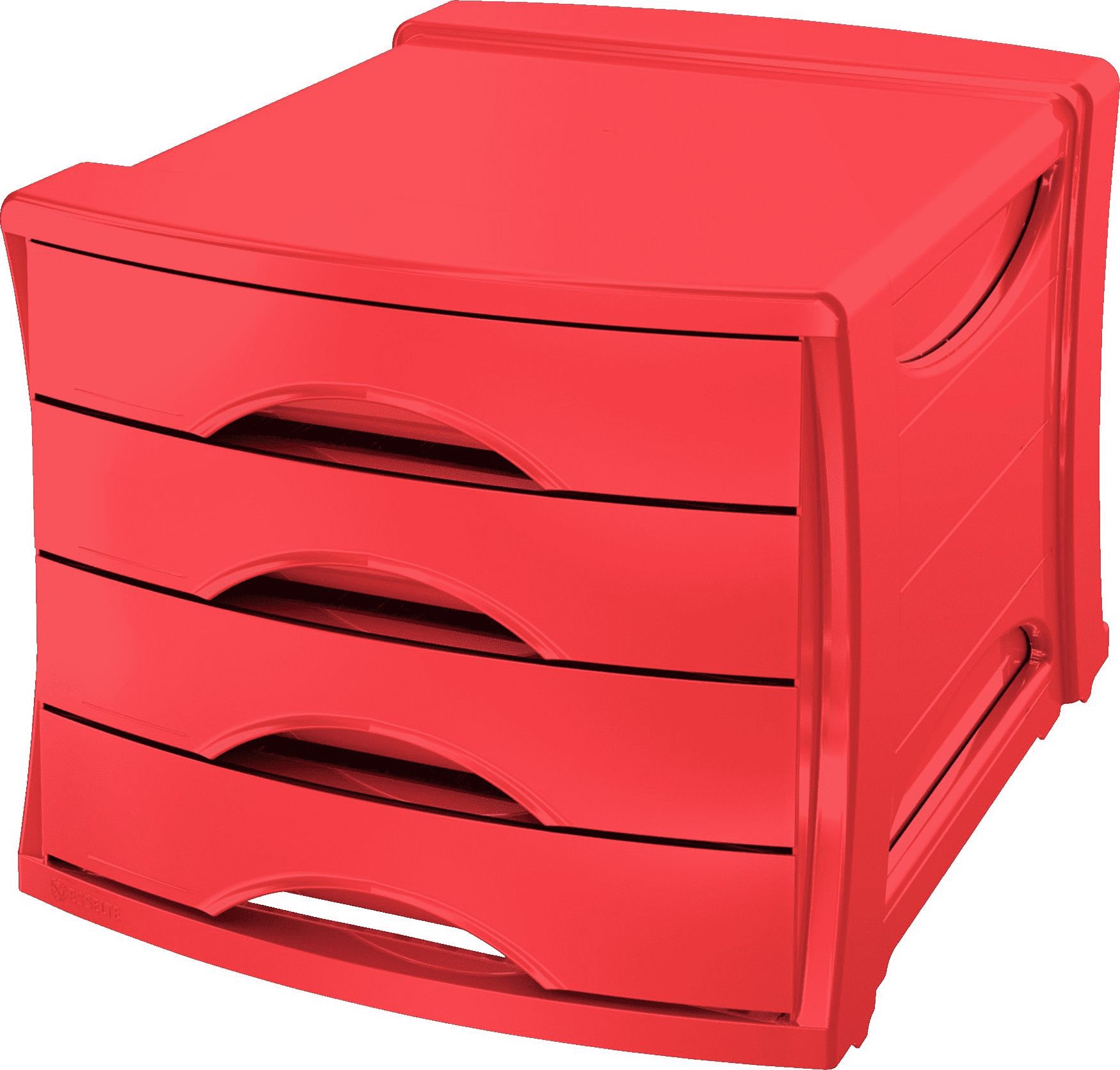 Esselte 4 drawer container EUROPOST VIVIDA Red (623960)