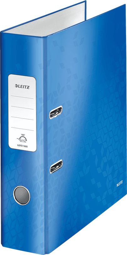 Segregator Leitz 180° Wow lever A4 80mm blue (10K302C)