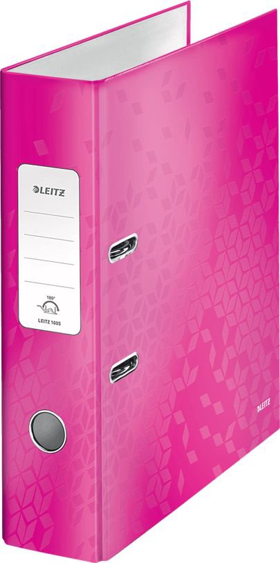 Segregator Leitz 180° Wow lever A4 80mm pink (10K302W)