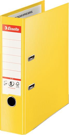 Segregator Esselte No.1 Vivida Plus lever A4 80mm yellow (10K013 M)