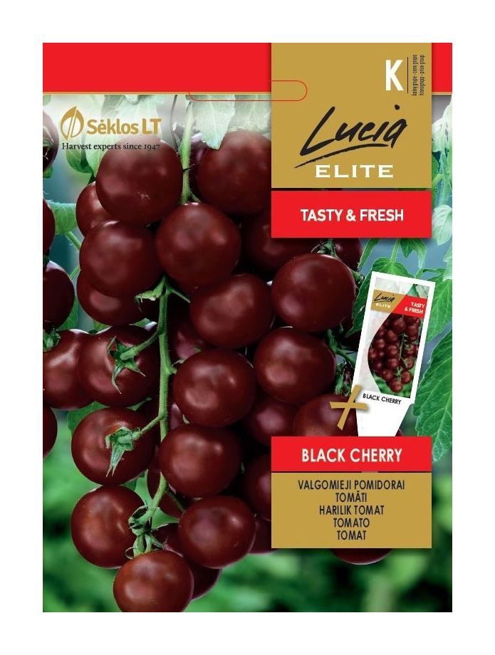 Valgomųjų pomidorų BLACK CHERRY sėklos, 0,2 g