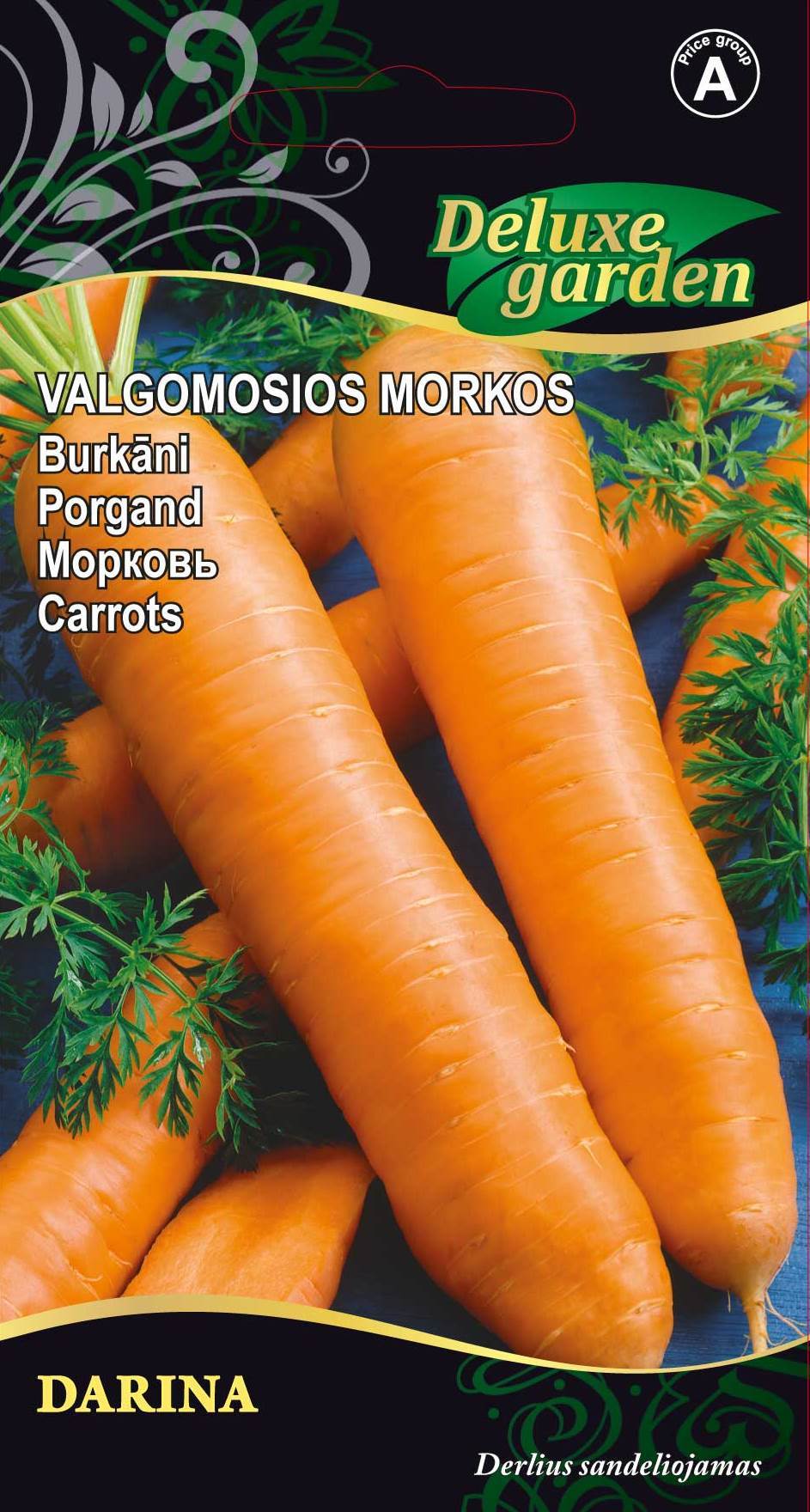 Valgomųjų morkų sėklos DARINA, 2 g