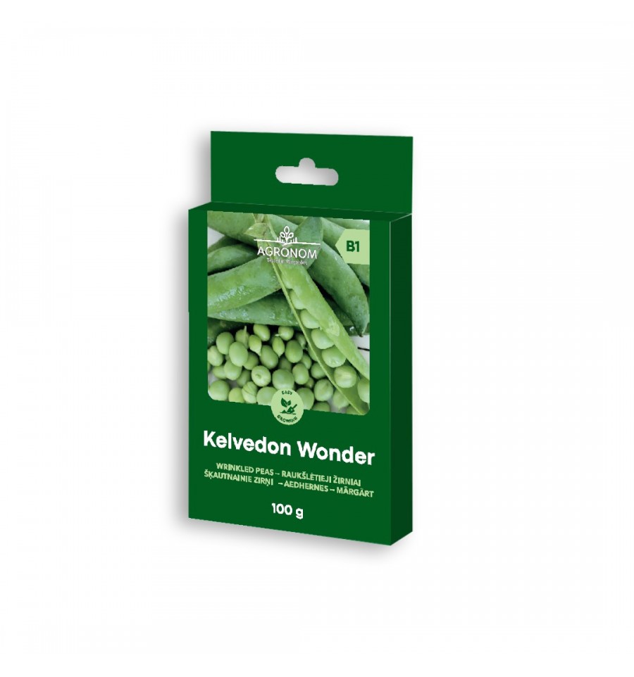 Raukšlėtųjų žirnių sėklos KELVEDON WONDER, 100 g