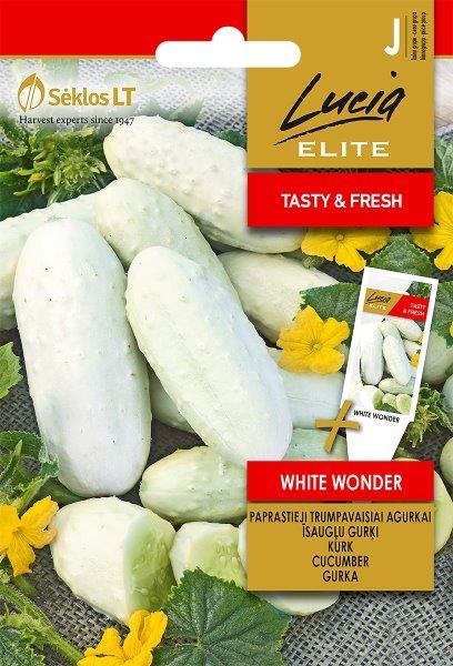 Paprastųjų trumpavaisių agurkų sėklos WHITE WONDER, 2 g