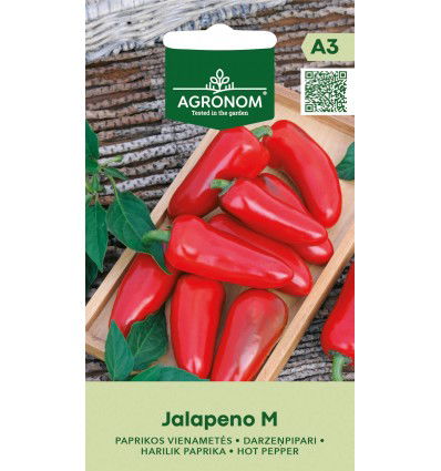 Vienamečių paprikų sėklos JALAPENO M, 0,1 g