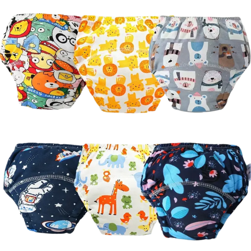 PupiStop mokomosios kelnaitės - atprastukės | 6 vnt rinkinys