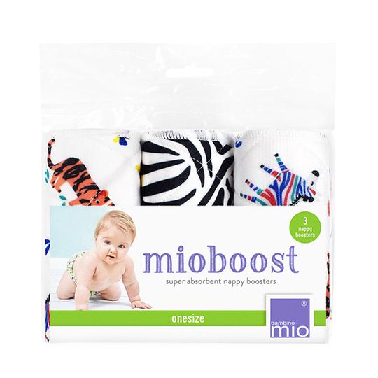 BAMBINO MIO daugkartiniai sauskelnių įdėklai MIOBOOST, Savanna Stripes, 3 vnt.