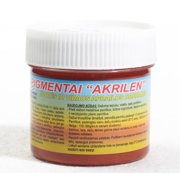 Dažai - pigmentai akriliniai rudi 120 g