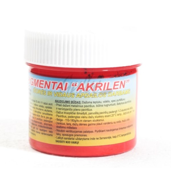 Dažai - pigmentai akriliniai salotiniai 600 g