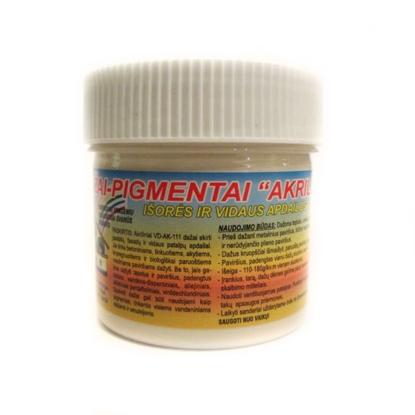 Dažai - pigmentai akriliniai balti 700 g