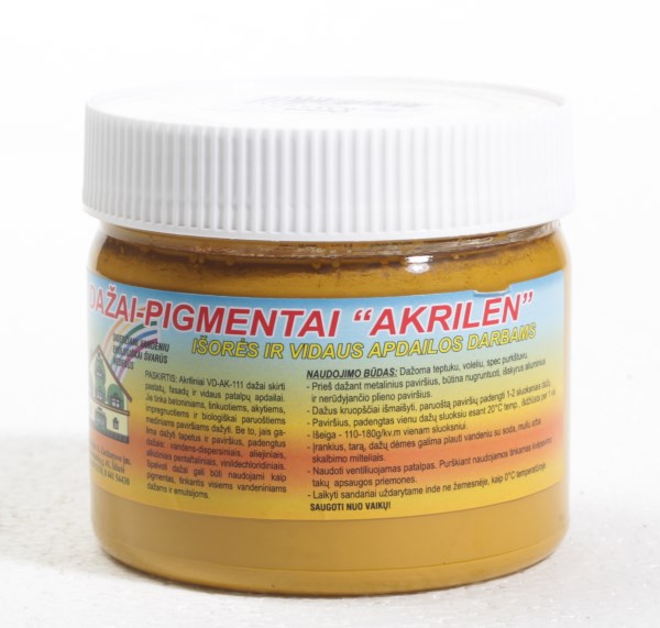 Dažai - pigmentai akriliniai ochra 350 g