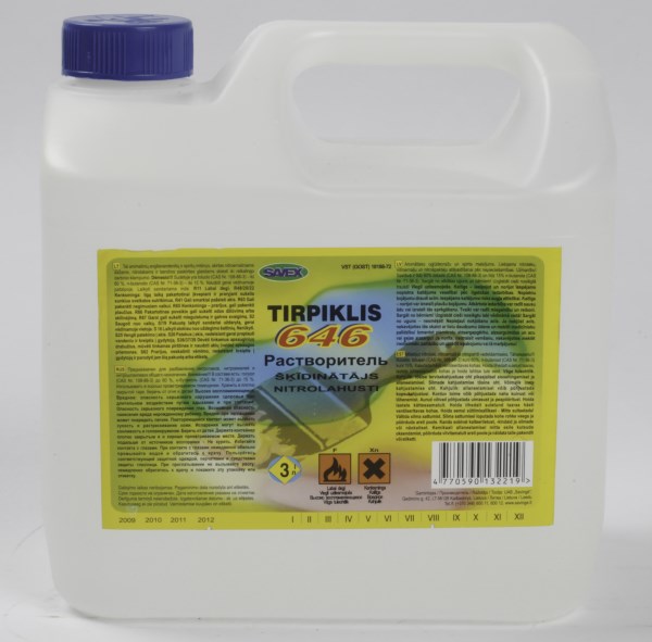 Tirpiklis 646 3 l