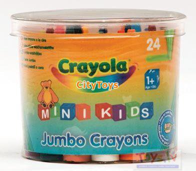 CRAYOLA MINIKIDS Didelės kreidelės, 24 vnt.