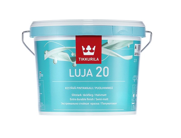 Dažai pusiau matiniai sienoms ir luboms Tikkurila Luja A 2,7 l
