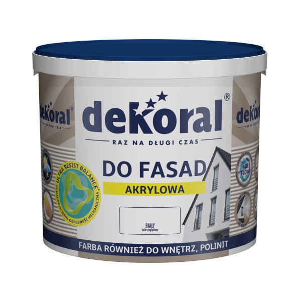 Fasadiniai dažai Polinit balti 5 l