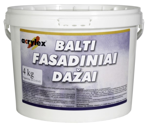 Fasadiniai dažai Acrylex 15 kg