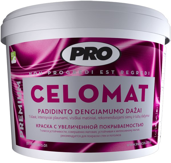 Dažai - intensyviai plaunami PRO CELOMAT 5 l