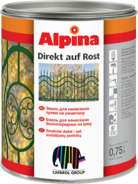 Emalė - gruntas Direkt auf Rost RAL 1015 2,5 l