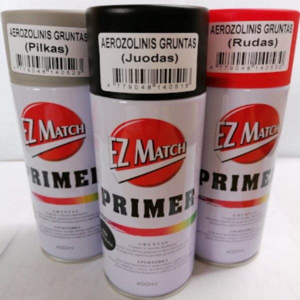 Gruntas aerozolinis pilkas 0.4 l