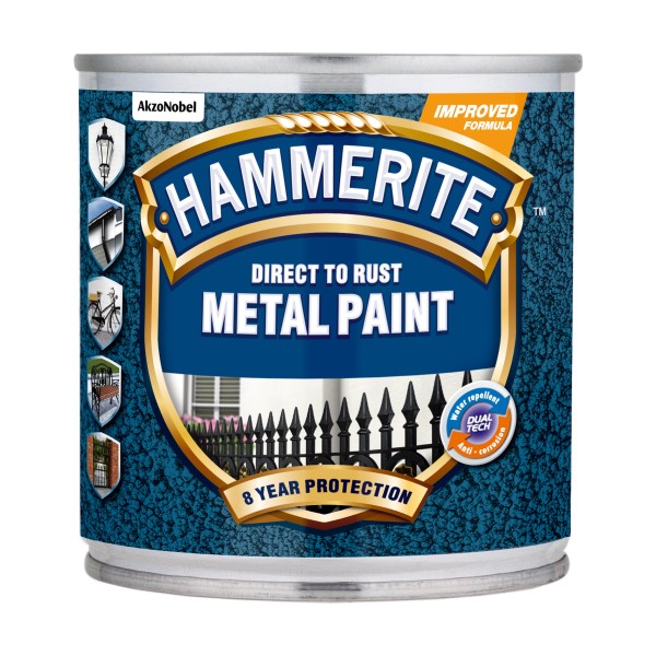 Antikoroziniai dažai HAMMERITE HAMMERED, 250 ml, vario sp., kaldinto metalo efekto