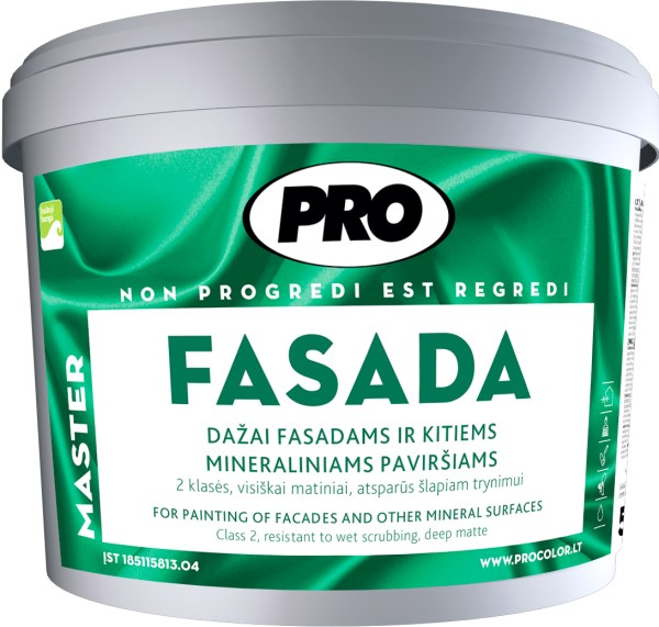 Dažai fasadiniai visiškai matiniai PRO Fasada 1 l