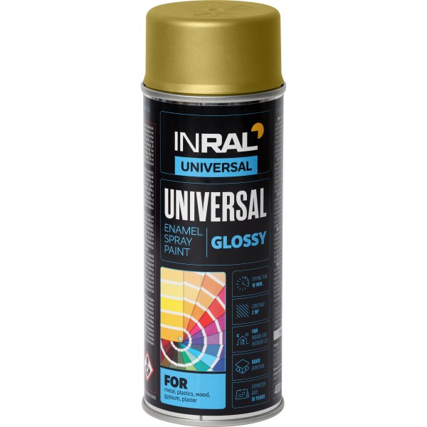 Dažai aerozoliniai universalūs INRAL RAL1036 400 ml