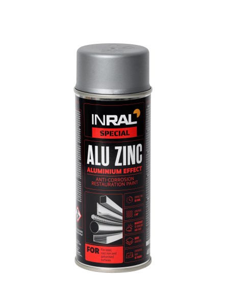 Dažai aerozoliniai 400 ml INRAL ALU ZINC aliuminio