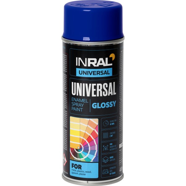 Dažai aerozoliniai universalūs  INRAL RAL5002 400 ml