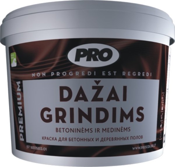 Dažai PRO grindims pusiau matiniai rudi 2,7 l