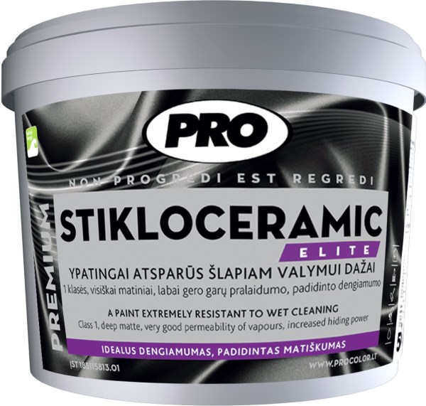 Dažai visiškai matiniai PRO STIKLOCERAMIC Elite 0,9 l