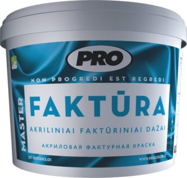 Dažai dispersiniai faktūriniai FAKTŪRA C400 17 kg 10 l PRO