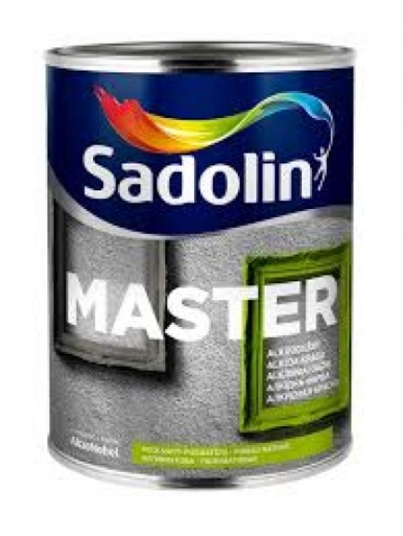 Alkidiniai emaliniai dažai SADOLIN MASTER 30, 1 l, BW bazė, balti, pusiau matiniai