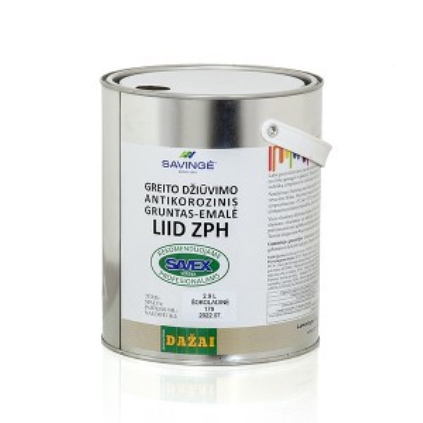 Dažai-gruntas G/E LIID ZPH šokoladinė 2,4L