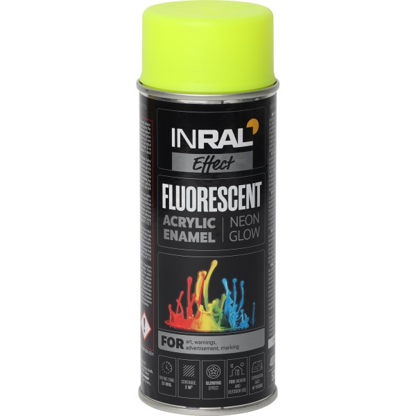 Dažai aerozoliniai INRAL FLOROSENT geltoni 400 ml