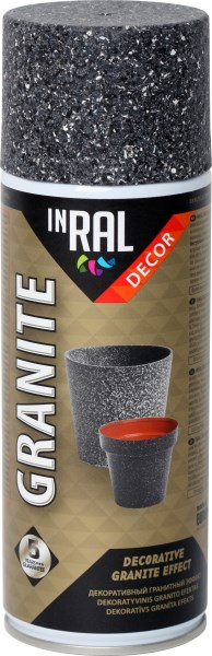 Dažai INRAL DECOR GRANITE obsidian.aer.400ml