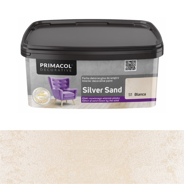 Dažai struktūriniai PRIMACOL DECOR Silver Sand 1L (blanca) S1