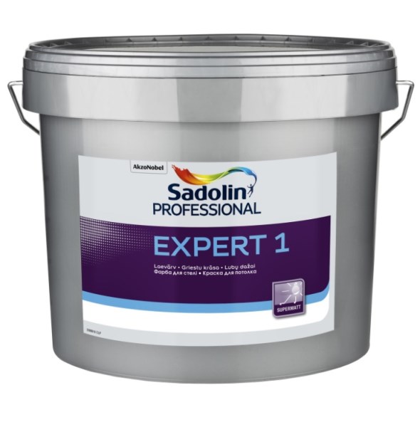 Dažai lubų visiškai matiniai Sadolin PROFESSIONAL Expert-1 BW balti 10 l