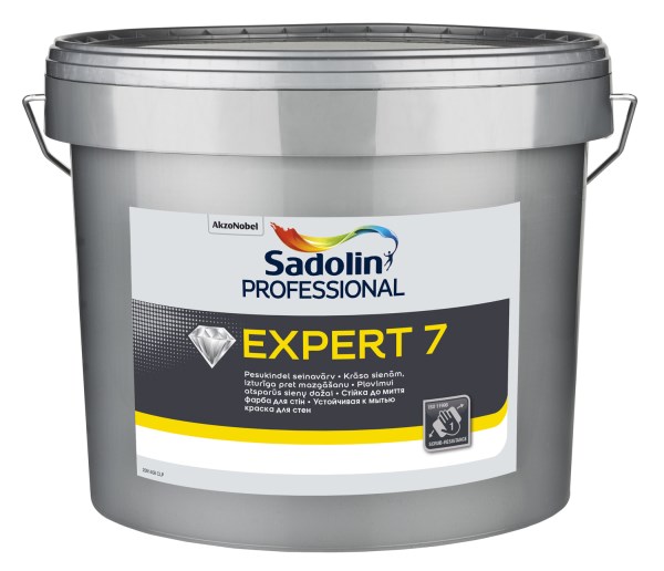 Dažai matiniai vidaus darbams Sadolin PROFESSIONAL Expert-7 BW balti 2,5 l