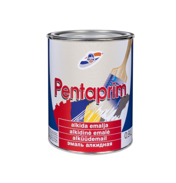 Blizgus, alkidinis emalis Pentaprim, antracito spalvos 0,9L